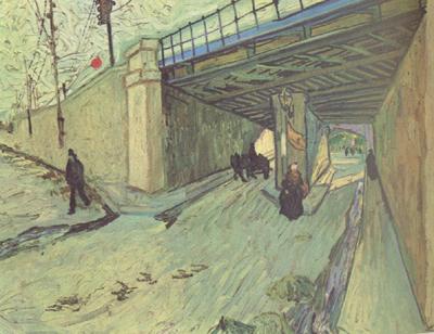 Vincent Van Gogh The Railway Bridge over Avenue Montmajour,Arles (nn04) Sweden oil painting art
